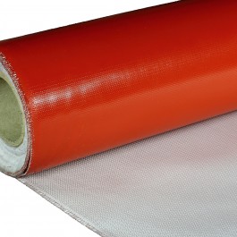 Woven Fabric Silicone Single Side Red 960g/m2 1000mm
