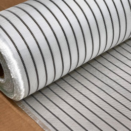 Fibreglass Woven Fabric Plain 4oz x 27" Carbon Insert 20mm