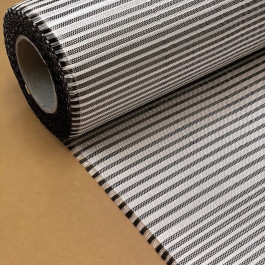Fibreglass Woven Fabric Plain 5oz x 16" Carbon Weft Bold