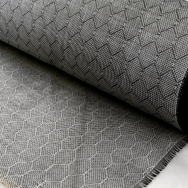 Innegra B&W Woven Fabric Honeycomb Twill 2.5oz x 27"