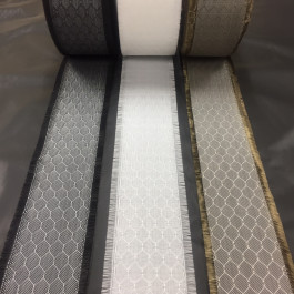 Innegra Woven Tape Honeycomb Twill 8.3oz x 3" Black / White / Basalt