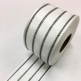 Carbon / Eglass Hybrid Tape 4 Stripe 175g/m2 80mm
