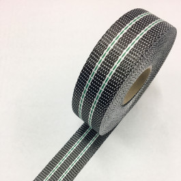 Carbon / Eglass Uni Tape Green Tracer 225g/m2 40mm