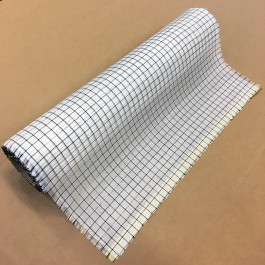 Fibreglass Woven Fabric Plain 4oz x 25" Basalt + Innegra Small Grid