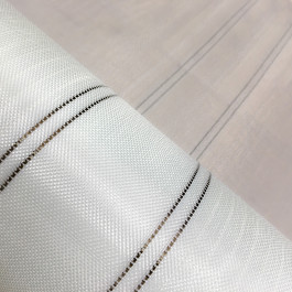 E-glass/Nylextra Fabric Plain Weave White 4oz x 27" Basalt Pinline