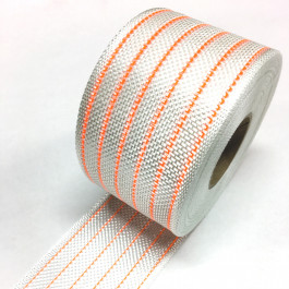 Eglass Hybrid Woven Tape 155g/m2 80mm Fluro Orange Tracer **On Sale** Eglass Hybrid Woven Tape 155g/m2 80mm Fluro Orange Tracer **On Sale**