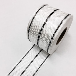 Carbon / Eglass Hybrid Tape 3 Stripe 140g/m2 80mm