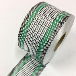 Carbon / Eglass Hybrid Tape Green Band 168g/m2 75mm  **On Sale**