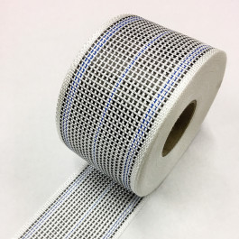 Carbon / Eglass Hybrid Woven Tape 175g/m2 80mm Blue Tracer  **On Sale**