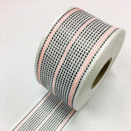 Carbon / Eglass Hybrid Woven Tape 180g/m2 80mm Isacord Red Tracer  **On Sale**
