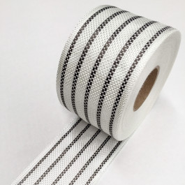 Carbon / Eglass Hybrid Tape 5 Stripe 175g/m2 80mm