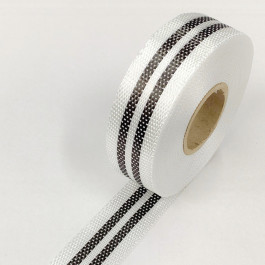 Carbon / Eglass Hybrid Tape Double Band Narrow 185g/m2 40mm